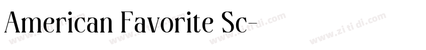 American Favorite Sc字体转换